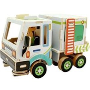 Obrazek Puzzle drewniane Auto do czyszczenia