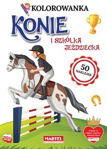 Obrazek Kolorowanka Konie i szkółka jeździecka