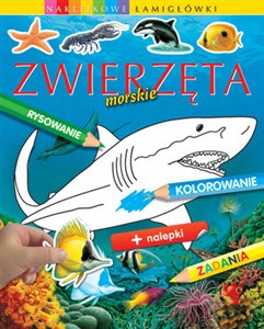 Obrazek Zwierzęta morskie Naklejkowe łamigłówki
