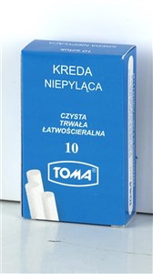 Obrazek Kreda szkolna niepyląca biała 10 szt TOMA