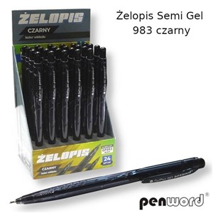 Bild von Żelopis Semi Gel czarny (24szt)