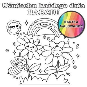 Obrazek Karnet KW kolorowanka Tęcza Babcia