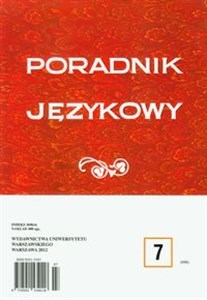 Obrazek Poradnik językowy 7/2012