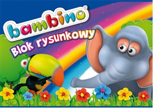 Bild von Blok rysunkowy A4 Bambino 20 kartek Mini zoo słoń