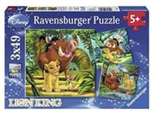 Obrazek Puzzle Król Lew 3x49