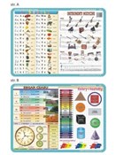 Zeige Details für Podkładka edukacyjna 001 - Nauczanie Zintegrowane. Zegar, Kolory i Kształty, Abecadło, Instrumenty Polska książka : Podkładka ...