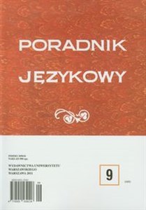 Bild von Poradnik językowy 9/2011