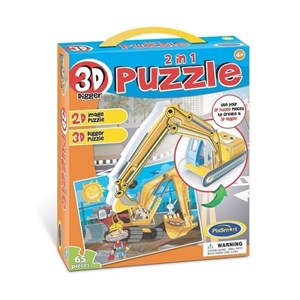 Obrazek Puzzle 3D 2w1 - Koparka