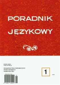 Bild von Poradnik językowy 1/2012