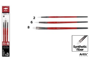 Bild von Pędzle syntetyczne miękkie 3szt