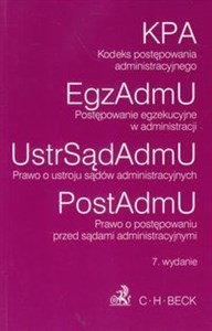 Obrazek Kodeks postępowania administracyjnego Postępowanie egzekucyjne w administracji Prawo o ustroju sądów administracyjnych  Prawo o postępowaniu przed sądami aministracyjnymi