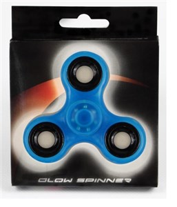 Obrazek Spinner glow- świecący niebieski STRIGO