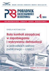 Bild von Rola kontroli zarządczej w zapobieganiu i wykrywaniu defraudacji w jednostkach sektora publicznego