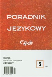 Obrazek Poradnik językowy 5/2012