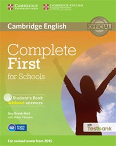 Obrazek Complete First for Schools Student's Book without answers + Testbank + CD