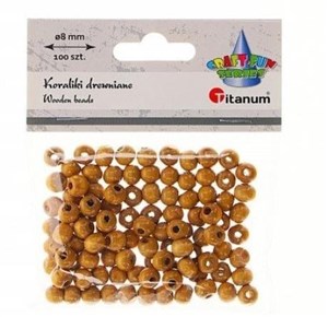 Bild von Koraliki drewniane lakierowane brązowe 1000szt