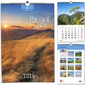 Bild von Kalendarz 2026 B3 13 planszowy Polskie Góry