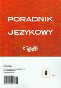 Bild von Poradnik językowy 9/2012