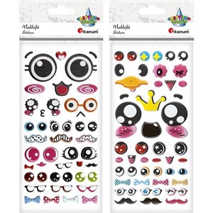 Obrazek Naklejki wypukłe oczy mix