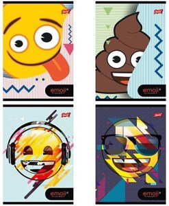 Obrazek Zeszyt a5 32k linia dwukolorowa emoji unipap