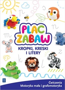 Obrazek Kropki, kreski i litery Ćwiczenia grafomotoryczne dla 5,6 latków