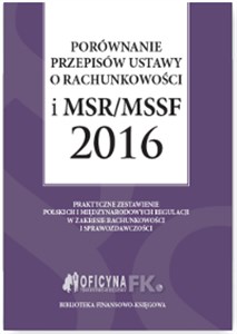 Bild von Porównanie przepisów ustawy o rachunkowości i MSR/MSSF 2016