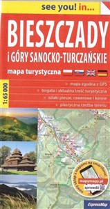 Obrazek Bieszczady i Góry Sanocko-Turczańskie papierowa mapa turystyczna 1:65 000