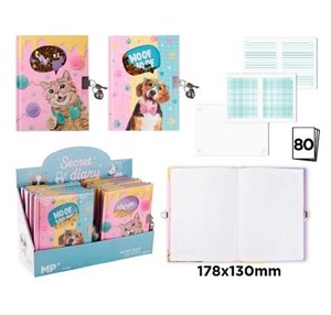 Bild von Notes z kłódką 178x130mm Kotki MIX