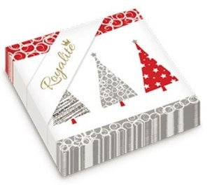 Bild von Serwetki Royalite 33/3/20 Kolorowe choinki