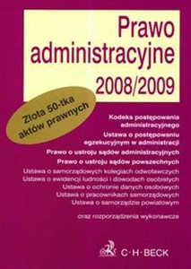 Bild von Prawo administracyjne 2008/2009