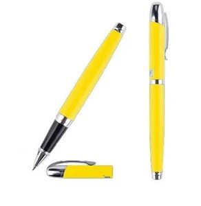 Obrazek Długopis elegancki 0,5mm ze skuwką żółty