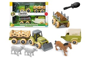 Bild von Mini farma traktor z przyczepą do skręcania