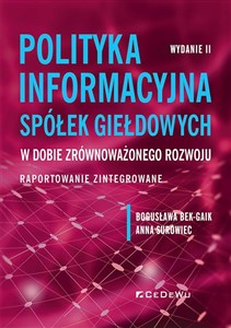 Bild von Polityka informacyjna spółek giełdowych w dobie zrównoważonego rozwoju.