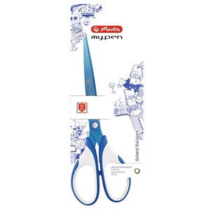 Obrazek Nożyczki My.Pen 18cm niebiesko-białe