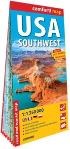 Obrazek USA południowo-zachodnie (USA Southwest) laminowana mapa samochodowo-turystyczna 1:1 350 000
