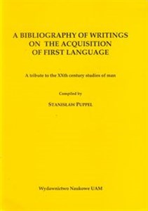 Bild von A bibliography of writings on the acquisition of first language
