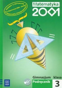 Obrazek Matematyka 2001 3 Podręcznik z płytą CD Gimnazjum