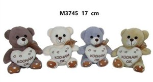 Obrazek Miś z sercem 17cm MIX