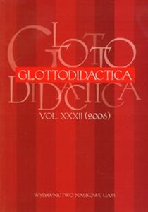 Bild von Glottodidactica vol. XXXII (2006)