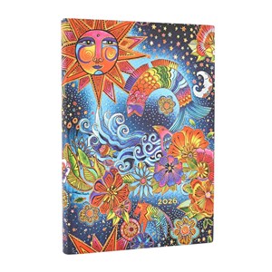 Bild von Kalendarz Paperblanks 2026 Celestial Magic HOR Midi miękka okładka
