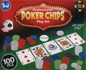 Obrazek Poker zestaw 100 elementów