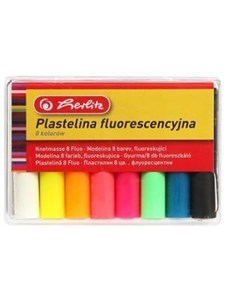 Obrazek Plastelina fluorescencyjna 8 kolorów
