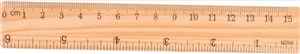 Obrazek Linijka drewniana 15cm 80941
