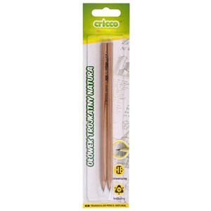 Bild von Ołówek cricco trójkątny natura hb 2 szt. Blister