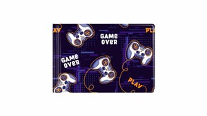 Bild von Okładka na dokumenty ucznia małe z nadrukiem gamepad