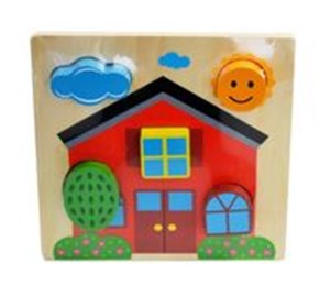 Obrazek Układanka drewniana Domek