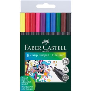 Obrazek Cienkopis Faber-Castell Grip 10 kolorów