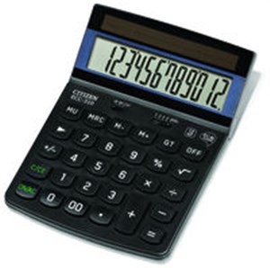Obrazek Kalkulator biurowy CITIZEN ECC-310 12-cyfrowy 173x107mm  czarny