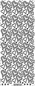 Obrazek Stiker ażurowy 310 10x23cm złoty