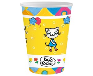 Obrazek Kubeczki papierowe Kicia Kocia 250ml 6szt